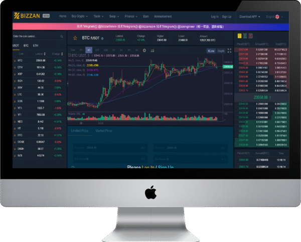 BIZZAN Crypto exchange platform PRO